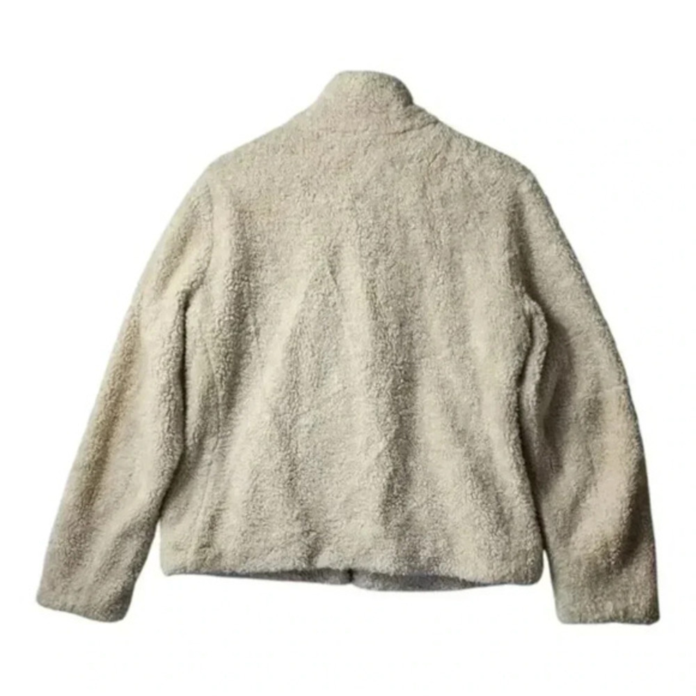 Pendleton Sherpa Fleece Jacket Cream Cozy Zip S/ M - Picture 3 of 14